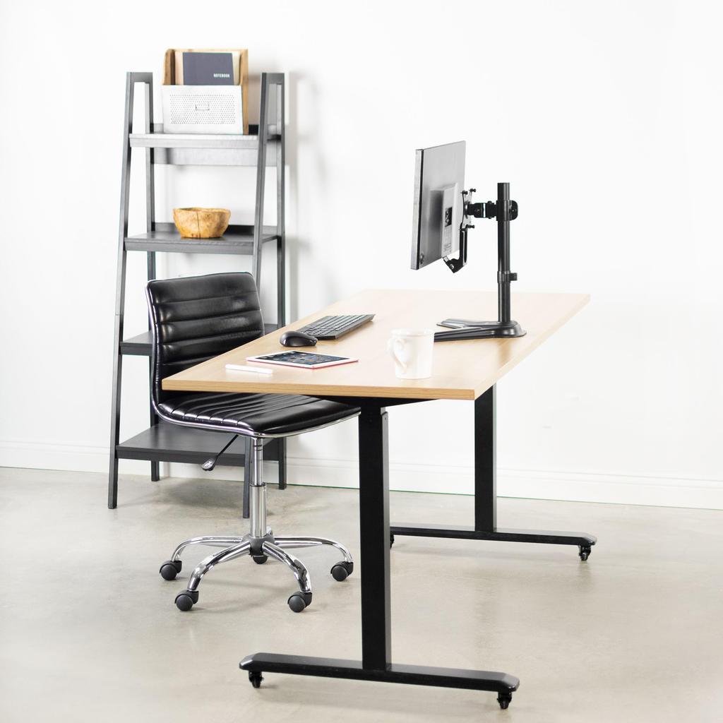 Kit de conversie suport placă adaptor VESA VIVO cu gestionare cabluri, conceput pentru monitor Samsung S27D590P U28D590D, S24D590PL, S24D590L, Negru,