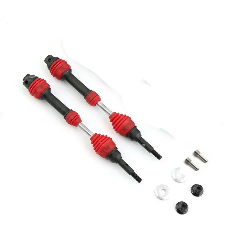 4 Pcs/2pcs Rear Drive Shaft Steel Driveshaft CVD for 1/10 Trxs Slash Rustler Hoss Stampede VXL 4X4 RC Car