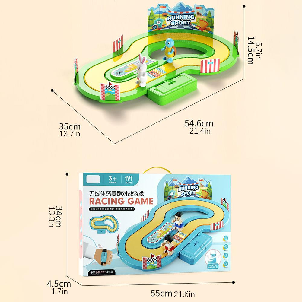 Wireless Motion Sensing Racing Board Game Two Player Interactive Tabletop Racing Control Boosts Reflexes & Coordination Gift