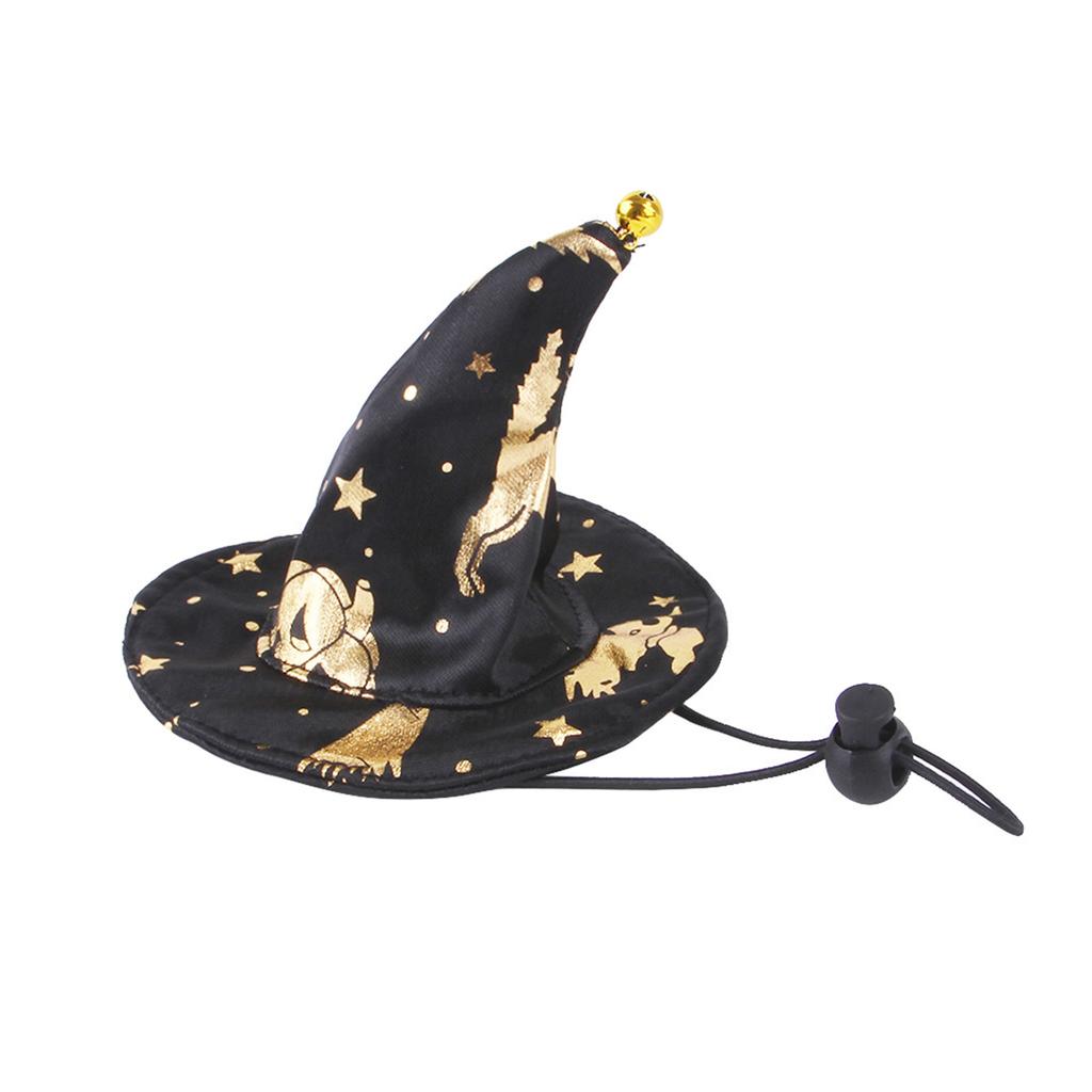 Pet Costume Hat Funny Star Print Witch Cloak Party Cosplay Dress Cosplay Accessories Pet Halloween Supplies