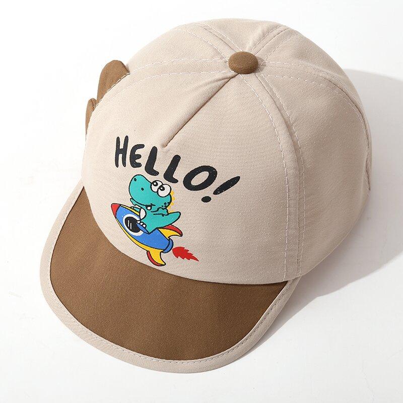 Cartoon Super Cute Dinosaur Baseball Cap For Children Sunscreen Baseball Cap For Boys And Girls Lightweight Sun Hat For Kids. 