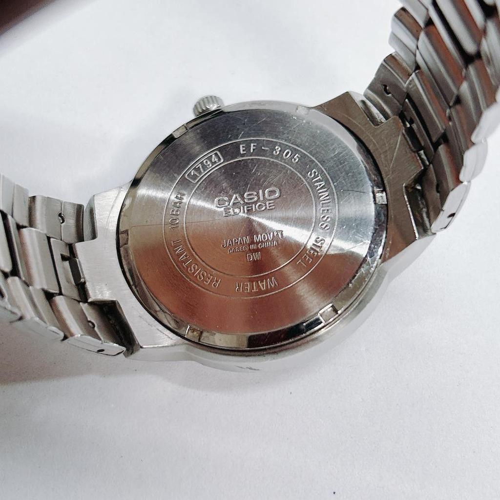 Used [Ends today] Casio EDIFICE CASIO men's watch EF-305 EDIFICE quartz