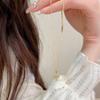 Elegant Titanium Steel Cross Necklace for Women, 18K Gold-Plated Pendant, Versatile Clavicle Chain.