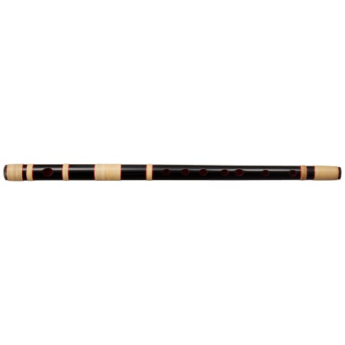 Ooka Shisui Black Shisui Folk Flute (Western Scale) Rattan Semi-Heavy Wrap 7 Holes 8 Tones