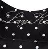 Summer '26 American Retro Polka Dot Rhinestone Strappy Dress for Women