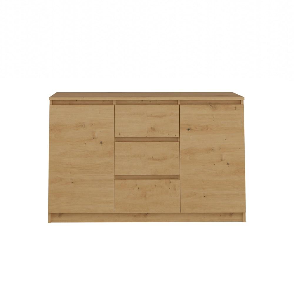 Chest Of Drawers 2D3S 120Cm Artisan Oak Doors Living Room