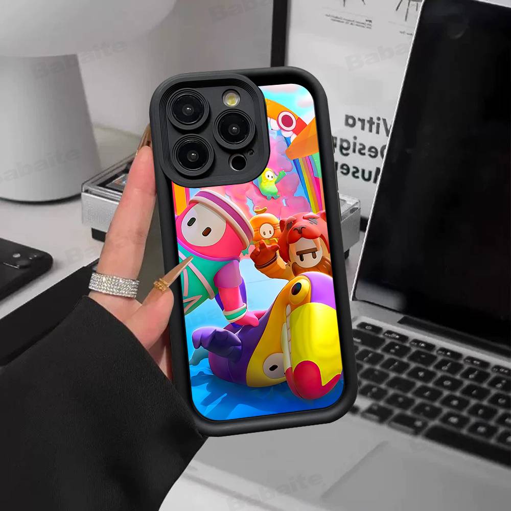 F-Fall G-Guys Party Game Silicone Phone Case For IPhone 17 Pro Max 16 15 14 13 12 11 Plus 17 Air