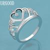 925 Sterling Silver Wedding Jewelry Heart AAA Zircon Fashion Ring