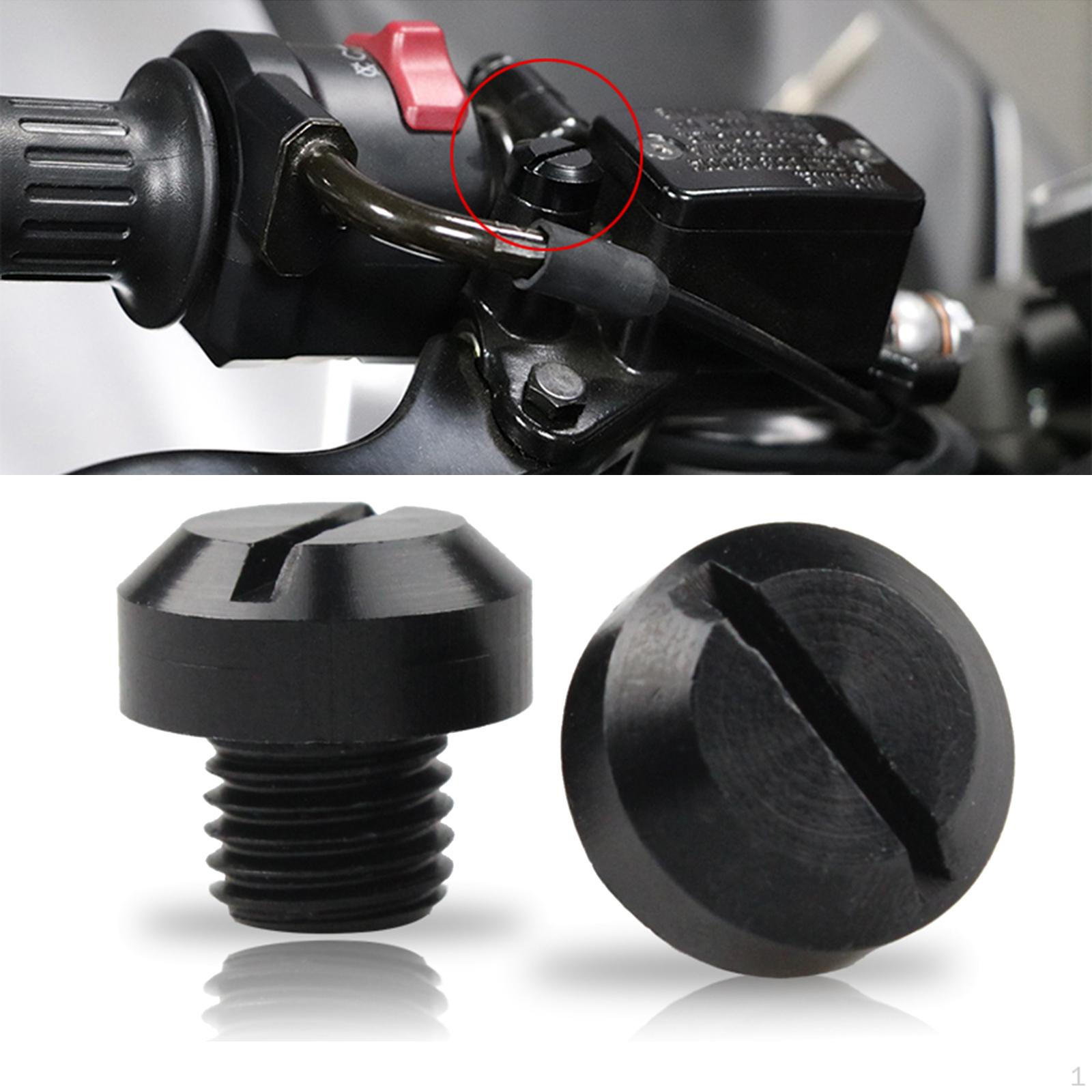 

2 .25 Rearview Mirrors Thread Screw Bolts Black Reverse