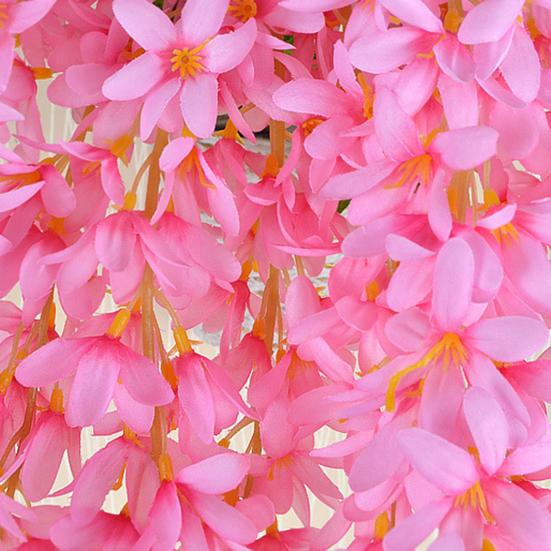 Hanging Artificial Flower Vine UV Resistant Indoor Outdoor Fake Silk Flower Garland Home