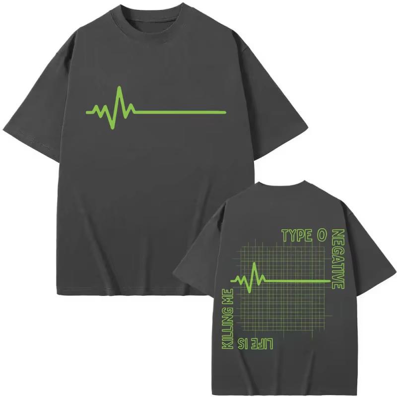 

Rock Band Type O Negative T-shirts Men Women Clothing Fashion Hip Hop T Shirt Summer Casual Short Sleeve T-shirt Y2k Streetwear 5XL різнокольоровий