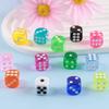 14mm Crystal Resin Dice: DIY Pendants, Necklaces, Hair and Jewelry Accessories