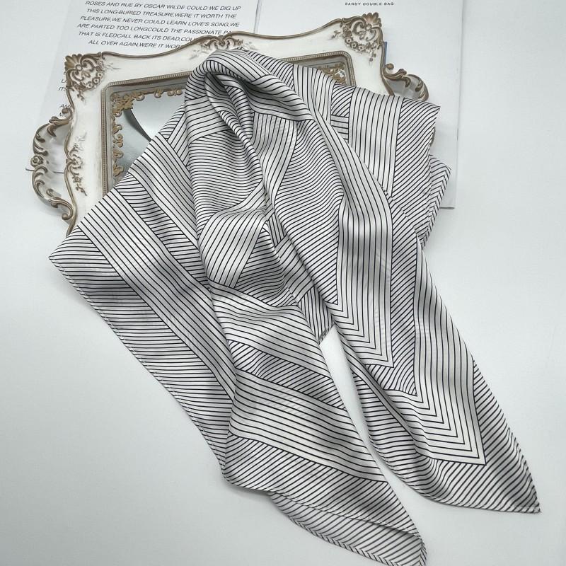 Xinhe autumn and winter new multi-color optional 71 imitation silk small square scarf, professional small silk scarf scarf ins silk scarf