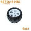 Non-Toxic 56145 42716 55978 15413 70695 Tire Wheel Cross Hole Set Car Truck Wheels Hub Technical Bricks Moc Motorcycle Building Blocks