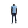 On Run Round Neck Comfortable Casual Short Sleeve T-Shirt Men Tops Light-Gray Blue 1ME30370732