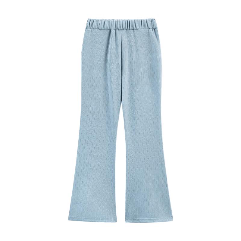 ASK JUNIOR Girls' Summer Lightweight Flare Casual Pants