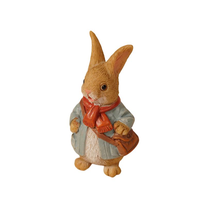 

Кролик, стоящий кролик, садовая статуя, черепаха, ежик, полноцветная отделка, украшения для маленьких животных для сада