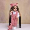 Cute Reborn Baby Girl Dolls Full Silicone Vinyl Can Bathe Lifelike Newborn Babies Doll Wear Wool Clothes Kids Playmate Toy Easter Decoration