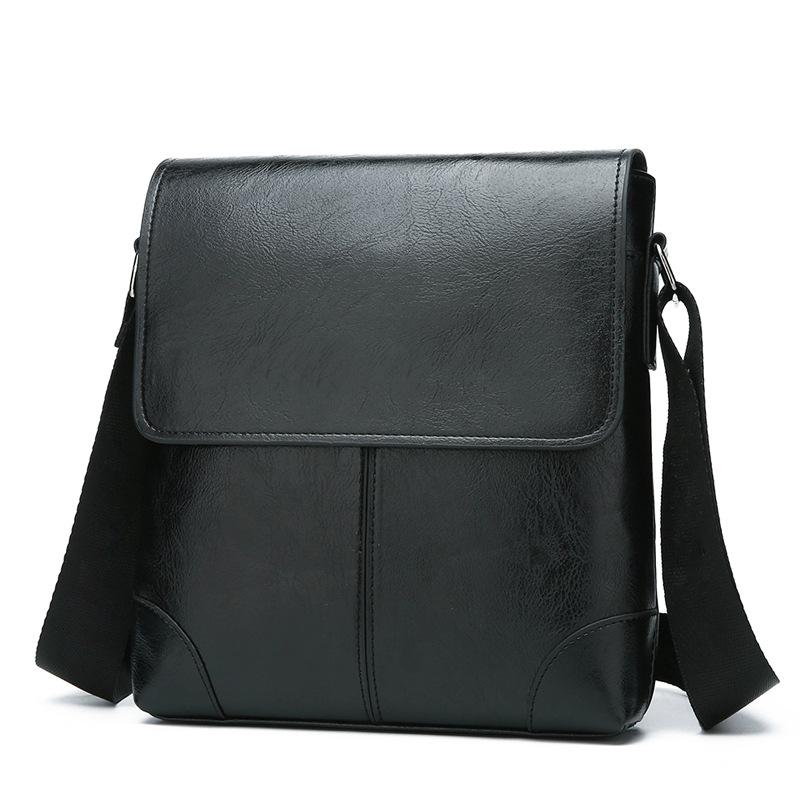 Noua geantă clasică de umăr mică pentru bărbați geantă crossbody casual geantă pu pentru bărbați rucsac de umăr business pentru bărbați