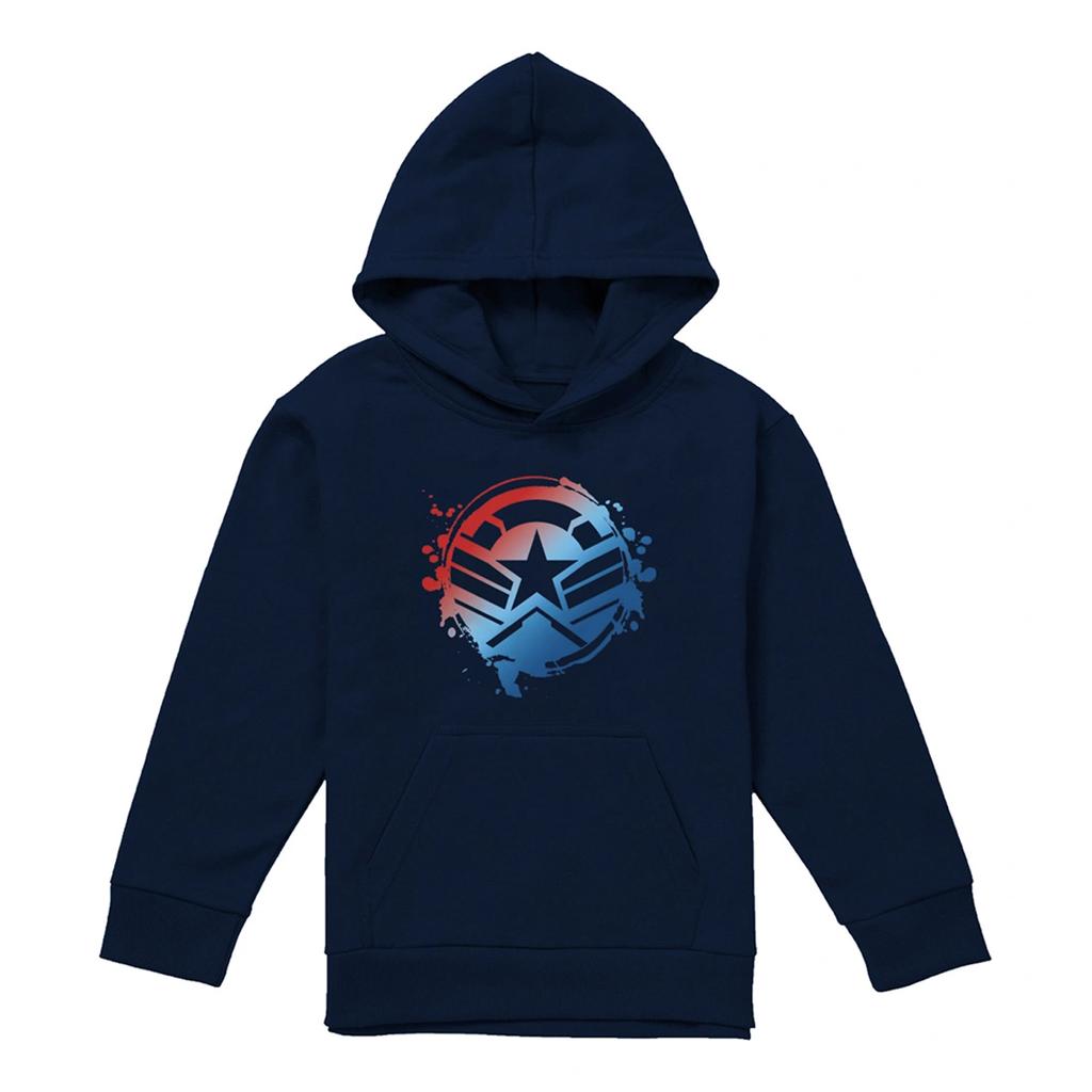 Captain America Childrens/Kids Gradient Shield Pull Over Hoodie
