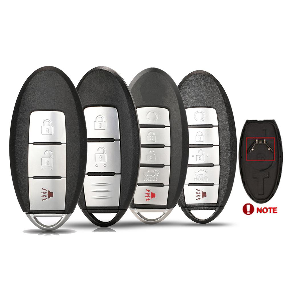 Jingyuqin 3/4 Buttons 2006-2014 Remote Smart Key Shell Cover Case For Nissan ALTIMA MAXIMA Murano Versa Teana Sentra