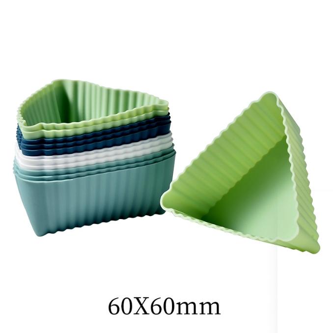 12pcs/set Silicone Cupcake Baking Cups Reusable & Non-stick Muffin Liners Holders Set Silicone Cake Molds