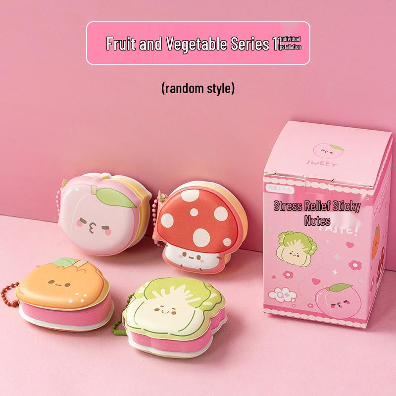 Мини Бобы Декомпрессионные Стикеры: Милый карманный блокнот для записок