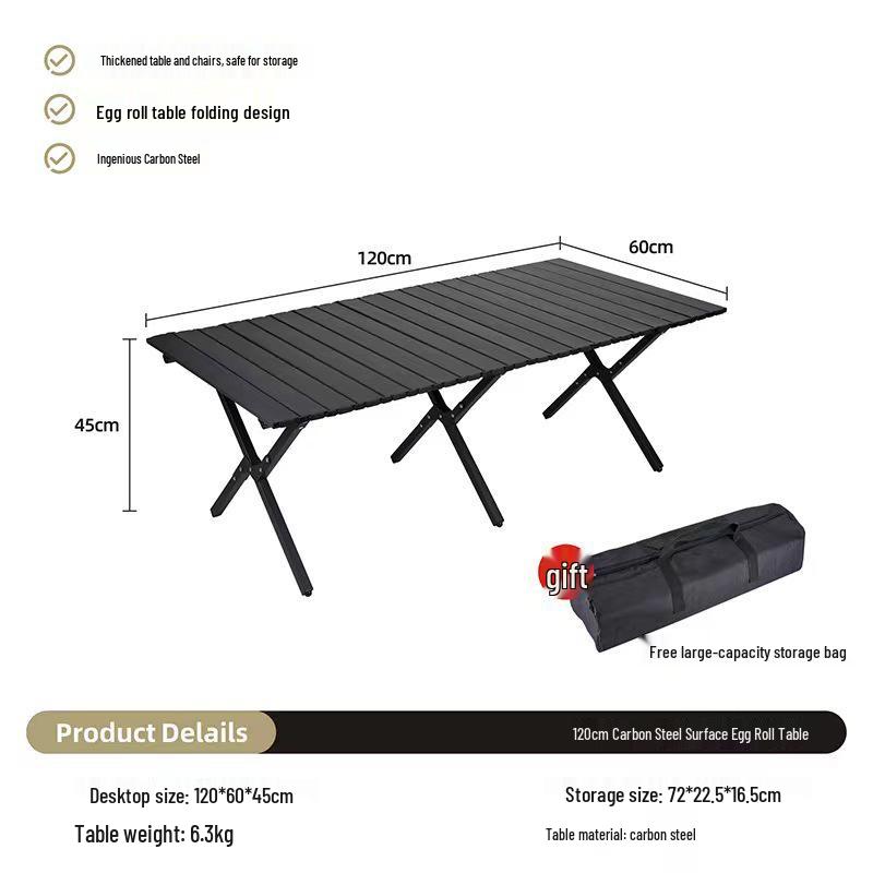 Aluminum Folding Camping Table and Chair Set