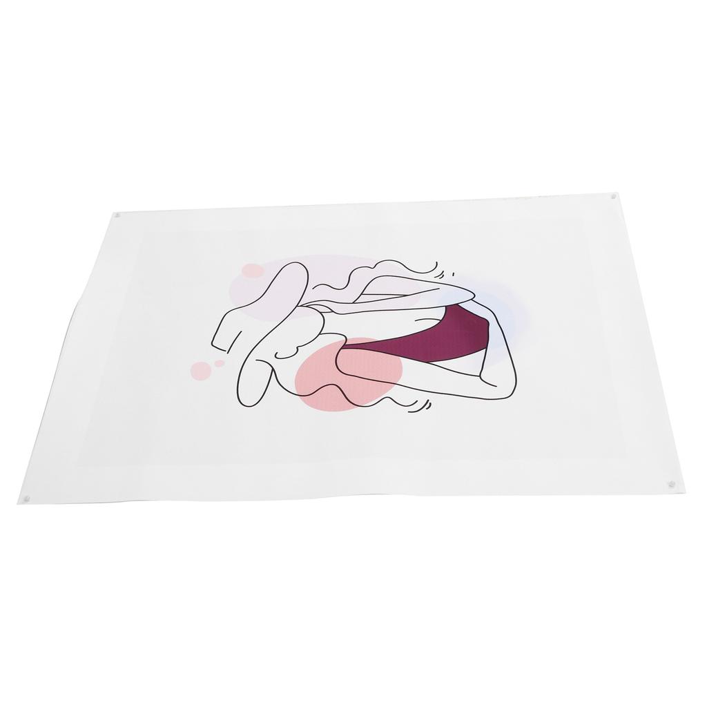 Line Girl Face Abstract Illustration Wall Art Canvas Painting Frameless Wall Picture for Living Room Decor