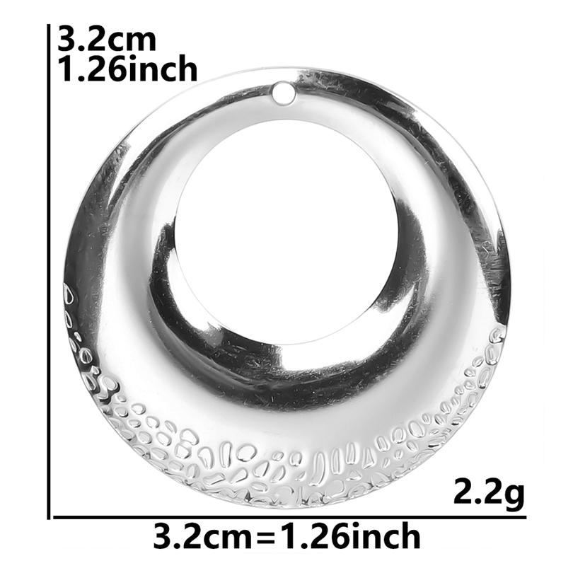 5pcs Titanium Accessories Eye Oval Rectangle Stainless Steel Charm Pendant For Jewelry Making Supplies DIY Women Pendant Earring