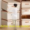 Large Foldable Storage Box with Lid for Clothing and Pants