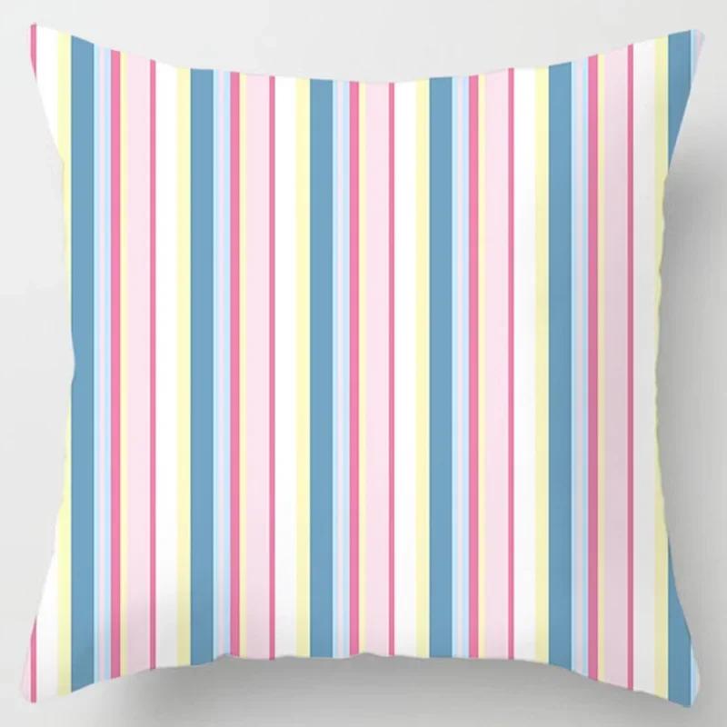 45X45Cm Pink Printed Pillowcase Decoration Sofa Cushion Cover Bed Pillowcase Home Decoration Car Cushion Cover Pillowcase