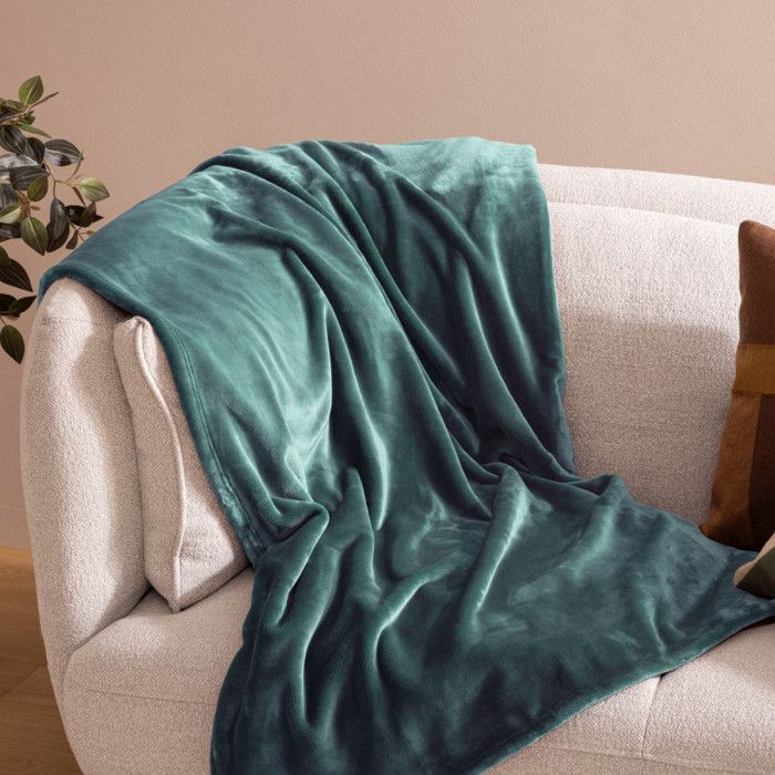 Plaid "Cuddly" 130 x 180 cm flanelle 550 g Atmosphera