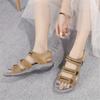 Genuine Leather Wedge Women Sandals Casual Comfort Flat Sandals Women Open Toe Beach Shoes Woman Footwear Sandalias Treking