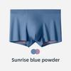 Men's Spring and Summer High Grade Light Luxury Without Mark Mulberry Silk Antibacterial Waist Four Corners Underwear