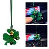 Christmas Car Center Console Four  Clovers Dashboard Ornament Fun Decoration