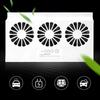 Upgrade USB Charging Solar Powered Fan Car Cooler Front/Rear Window Radiator Exhaust Fan Auto Air Vent Fan Ventilation Radiator