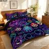Super Mario Pattern Bedding Quilt Set Quilt Cover Pillowcase Home Birthday Gift(1 * duvet cover + 2 * pillowcase, without core)