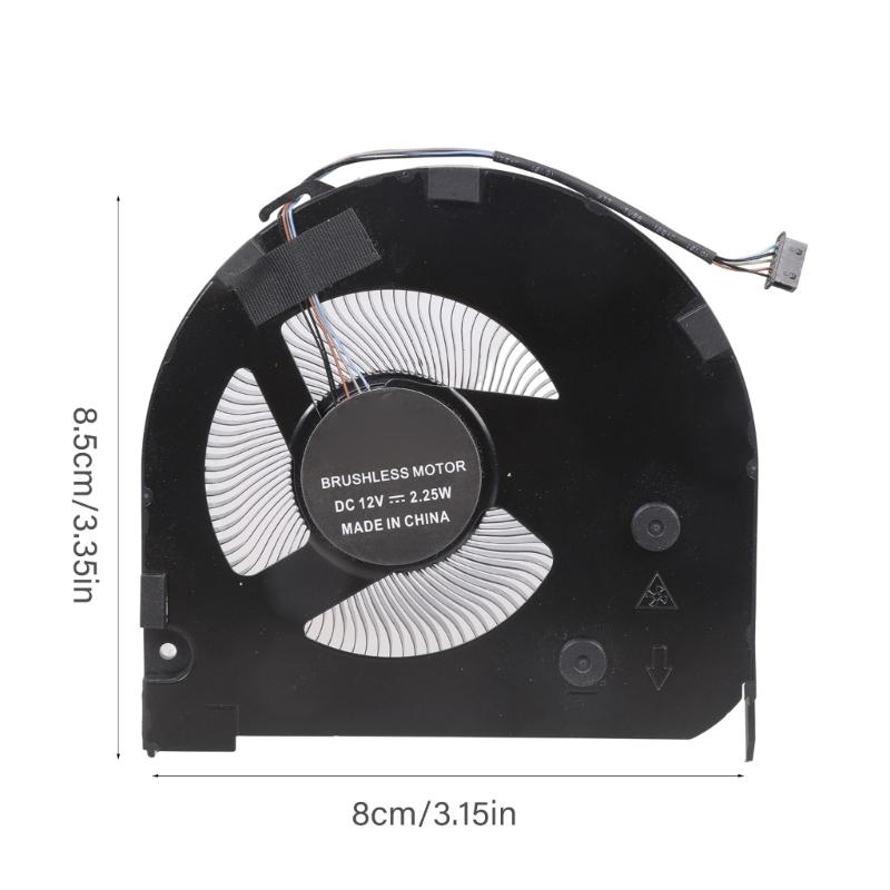Replacement CPU Cooling Fan Notebook Cooling Metal Heat Dissipation Fan for P15 12V Laptop Notebook Accessories
