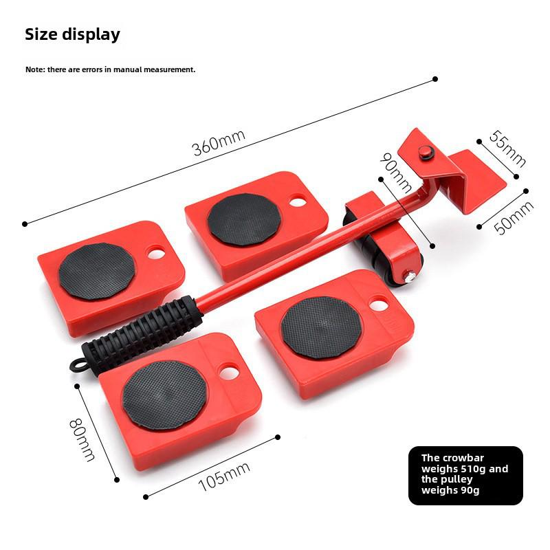 

Универсальный мобильный комплект колес: Прочный 5-секционный инструмент для перемещения, обеспечивающий легкую транспортировку