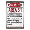 Area 51 Warninng No Trespassing  Retro Metal Sign  Wall kitchen  Home Art Vintage Decor Metal Poster 30X20CM DU-2853
