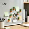 Resin Plant Magnets 6Pcs Potted Cactus Refrigerator Magnets, Mini Kitchen Fridge Small Magnet Magnet, Memos Notes Photos Holder, Decorative
