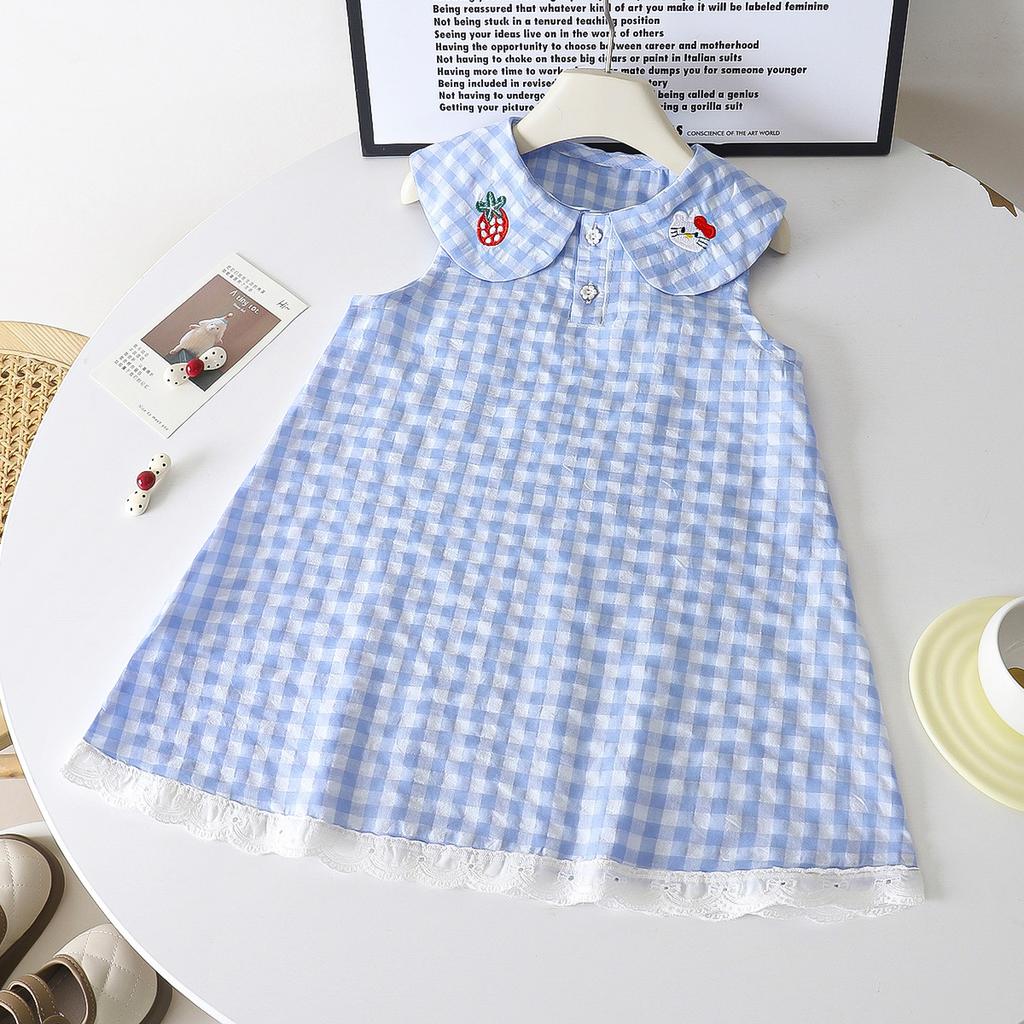 Cute Sleeveless Princess Dress for Infant Girls Soft Breathable Casual Party Birthday Daily Wear Little Baby Girl Summer Dress