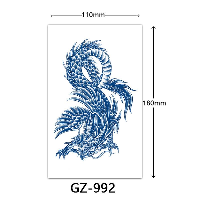 Juice Tattoo Stickers, Herbal Tattoo Stickers, Semi-Permanent English Letter Tattoo Stickers Tattoo