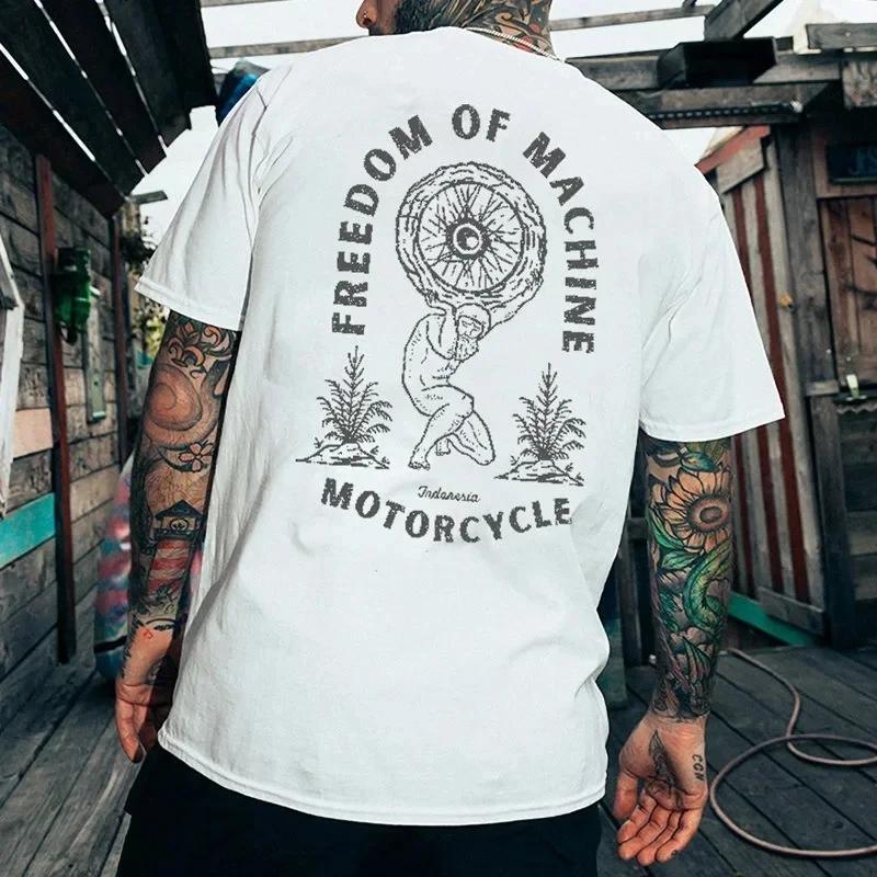 Punk Rock Skull Tshirt Fashion Tough Guy T Shirt Harajuku Heavy Metal Rock Tops Summer Street Hip-Hop Tee Ropa Hombre