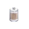 1/2/3 Pack Plastic Cotton Swab Ball Pad Holder, 10 Oz Bathroom Organizer, Qtip Apothecary Jar Clear Container Dispenser