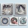 Printed Cross Stitch Set Embroidery for Needlework Christmas Snowscape Pattern 11CT Counted DIY Handmade Stamped Fabric Kit