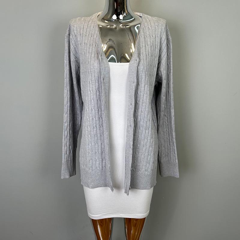 Korean Dongdaemun High-End Loose Knit Cardigan - Pure Desire & Sexy Lazy Style Women's New Arrival