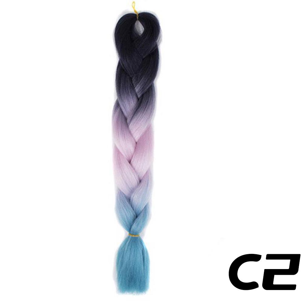 MISS WIG Synthetic Long Braid Ponytail Extension Straight Sleek Wrap Around Colorful Braid Hair Extensions Ponytail Natural Soft For Women Wear