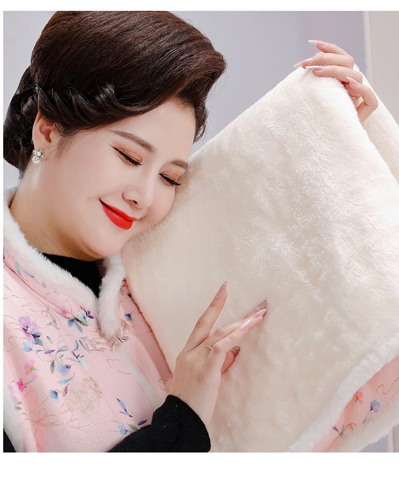 240 Jin Plus Size Autumn/Winter Chinese Velvet Vest for Middle-Aged and Elderly Women